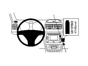 Brodit Suport de montare ProClip pentru Skoda Yeti 10-17 (doar pentru Amundsen și Balero), centru dreapta