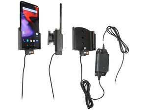 Brodit držák do auta na OnePlus 6T, 6, bez pouzdra, se skrytým nabíjením v palubní desce