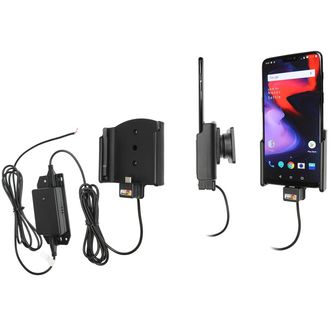 Brodit držák do auta na OnePlus 6T, 6, bez pouzdra, se skrytým nabíjením v palubní desce