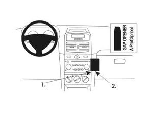 Brodit ProClip pro Renault Thalia 99-08/Clio 02-05/Clio Storia 06-09, na střed vpravo