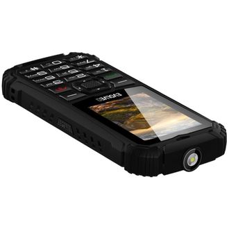 EVOLVEO StrongPhone Q1, vízálló, strapabíró, dupla SIM-es telefon, fekete