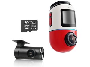70mai X800 4K SET RC Cervena + 70mai SD 128GB kártyával