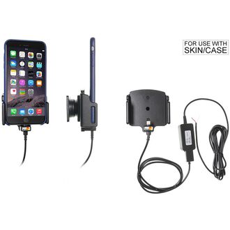 Brodit държач за кола за Apple iPhone 11/XR/Xs/Xs/Xs Max/X/8/7/6s/6 Plus в калъф, Nast. със скрита такса