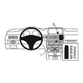 Brodit ProClip montážní konzole pro BMW 316-330/E90/E91/ E92/E93 05-12, na střed vpravo
