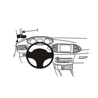 Brodit ProClip montážní konzole pro Peugeot 308 14-21, vlevo na sloupek