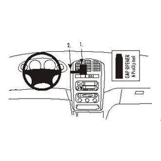 Brodit ProClip pro Chrysler Voyager/Town&Country/Dodge Caravan/Grand Caravan 01-07, na střed