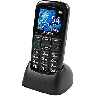 Aligator A420 Senior + nabíjecí stojánek, černý