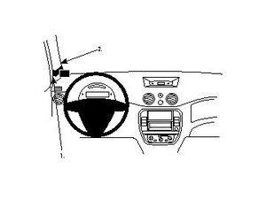 Brodit ProClip rögzítőkonzol Citroen C3 II 06-09