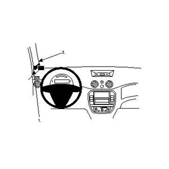 Brodit ProClip montážní konzole pro Citroen C3 II 06-09, vlevo na sloupek