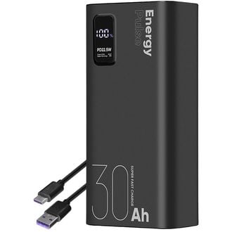Pachet: ME EnergyPulse Powerbank 30000mAh, 22,5W, negru