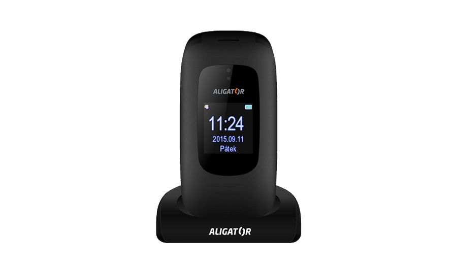 Aligator V600 Senior + töltőállvány, fekete