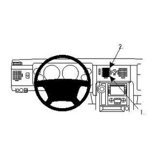 Brodit ProClip montážní konzole pro Hummer H2 08-12, na střed