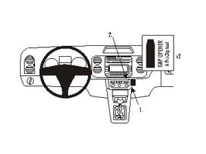 Brodit ProClip montážní konzole pro Volkswagen Golf Plus 05-09, Tiguan 08-09, na střed vpravo