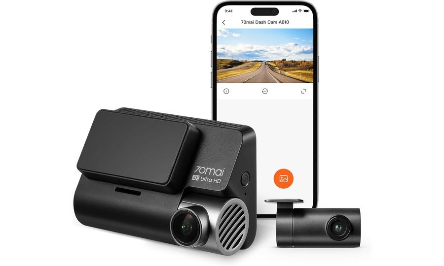 70mai Dash Cam A810 4K + HDR задна камера