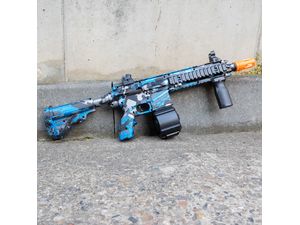 Sunny Blaster 808, детски пистолет с воден гел и аксесоари, син