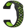 Curea universală Mobilly, 22 mm, silicon, negru/verde