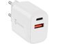 Tactical Base Plug Dual, síťová nabíječka/adaptér USB-C a USB-A 20W, bílá
