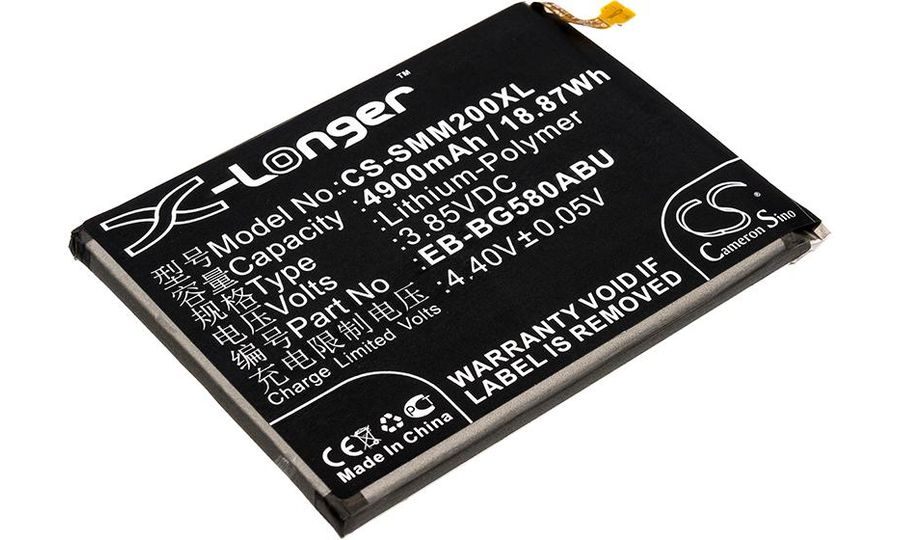 Baterie pro Samsung Galaxy M20, M30, A30, A40s, 4900 mAh, Li-Pol