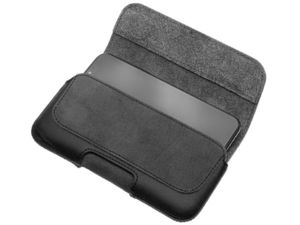 FIXED Husă orizontală Posh din piele cu închidere, mărimea 5XL+, negru