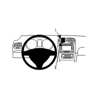 Brodit Монтажна скоба ProClip за Volkswagen Golf VI 09-12/Variant 10-12, централна лява