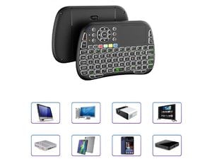 Mobilly M9, mini billentyűzet TV-hez és más eszközökhöz, bluetooth és 2.4Ghz, fekete színű