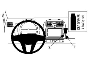 Brodit ProClip tartókonzol Smart ForTwo 11-14