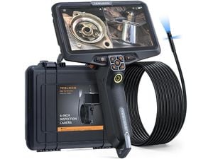 Endoscop Teslong NTS600 cu ecran LCD de 6", sondă de 7,9 mm, cameră triplă, cablu de 5 m