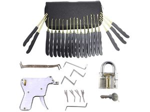Mobilly 30in1 set lockpick cu blocare de formare + lockpick GUN