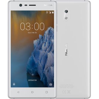 Nokia 3 Dual SIM bílo stříbrná