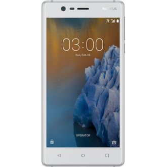 Nokia 3 Dual SIM bílo stříbrná