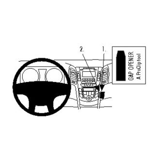 Brodit Монтажна скоба ProClip за Hyundai i30 12-16, централна дясна част