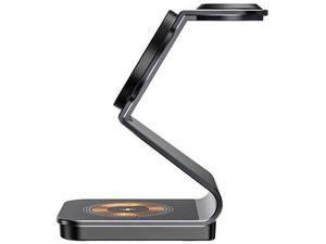 Безжично зарядно устройство със стойка 15W Qi, съвместимо с Magsafe 3in1