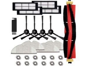 Mobilly kefe és szűrő készlet Roborock S5, S6, S6 Pure, fekete
