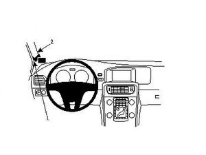 Brodit Suport de montare ProClip pentru Volvo S60/V60 11-18, stânga pe stâlp