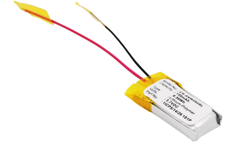 Akkumulátor Sony Nwz-W262, 150 mAh, Li-Ion akkumulátor, 150 mAh