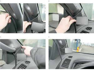 Brodit ProClip montážní konzole pro Isuzu D-Max 12-20, vlevo na sloupek