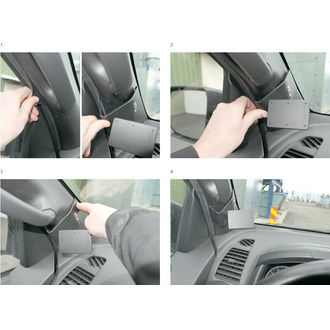 Brodit ProClip montážní konzole pro Isuzu D-Max 12-20, vlevo na sloupek