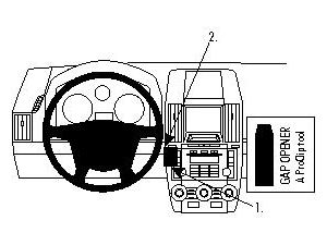 Brodit ProClip montážní konzole pro Land Rover Freelander 2 07-13/LR2 08-15, na střed vlevo