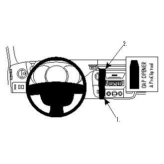 Brodit ProClip pro Renault Master/Opel Movano 11-19/Nissan NV400 12-20, zesílený, na střed