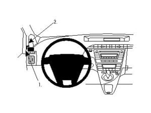 Brodit ProClip rögzítő konzol Toyota Prius 10-15