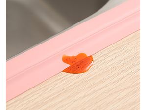 Těsnící ochranná vodotěsná rohová páska k vaně či sprchovému koutu, 3,2 m x 2,2 cm, růžová