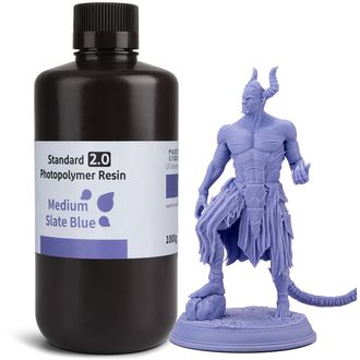 ELEGOO Standard Resin V2.0 1KG, Medium Slate Blue