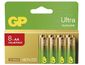 Alkalická baterie GP Ultra AA (LR6), 8 ks