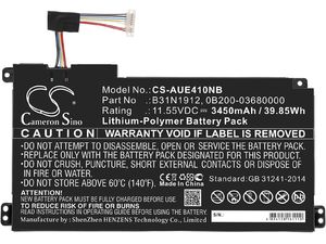 Akkumulátor Asus Vivobook 14 E410ma, F414ma, L410ma és másokhoz, 3450mAh, Li-Pol