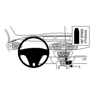 Brodit ProClip pro Renault Scenic 10-17, pouze pro vozy s ruční brzdou, na středový tunel
