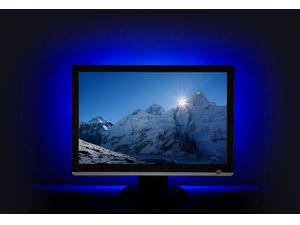 OPTY Bandă cu LED-uri 50cm, USB, 15 LED-uri, telecomandă, 20 de culori, autoadezivă