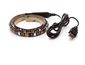 OPTY Bandă cu LED-uri 70cm, USB, 21 LED-uri, comutator, 20 culori, autoadezivă