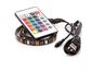 OPTY Bandă cu LED-uri 50cm, USB, 15 LED-uri, telecomandă, 20 de culori, autoadezivă