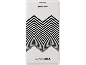 Etui Samsung z klapką i kieszenią Nicolas Kirkwood EF-EN900BW do Galaxy Note 3, biało