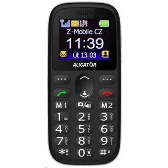 Aligator A510 Senior černý + stolní nabíječka